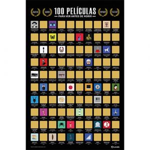 100 Películas Poster para raspar