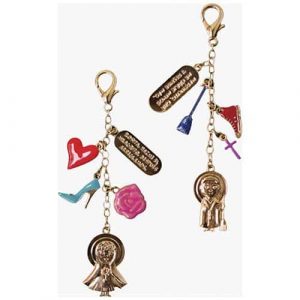 Llaveros Santos con dijes