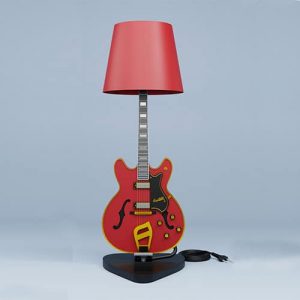 Lámpara guitarra Red Hagstrom Viking II de Elvis Presley