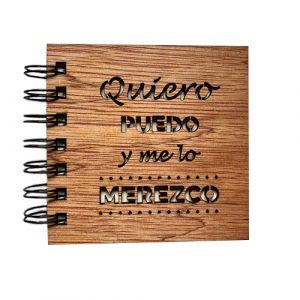 Libreta de Madera Pequeña