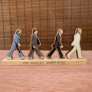 Figuras de Madera Beatles Abbey Road