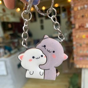 Llaveros dobles de madera