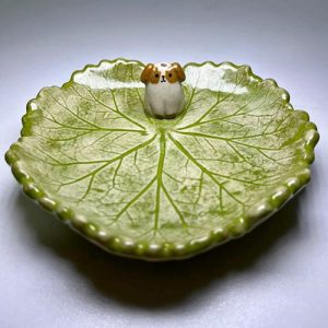 Porta Incienso y/o Joyero hojita perrito